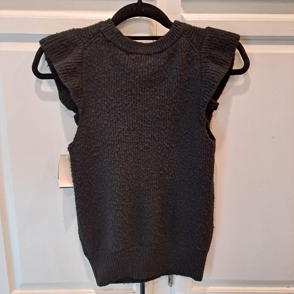 SO Black Knit Sweater With Flutter Sleeve And Cutout Detail - Picture 8 of 10